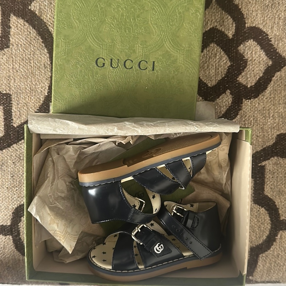 Gucci baby sandals, size 20, color blue